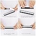 Levin 10 LED Wireless Portable Motion-Activated Sensor Light Bar Stick-On Anyplace with Magnetic Strip Rechargeable Black