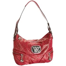 KATHY Van Zeeland Money Talks Top Zip Hobo