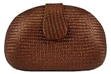 Straw, Rounded Shape -Evening Bag - Fabiola (91 9042)