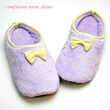 CONCIERGE　ボンボンルームシューズ：ラベンダー/LAVENDER【スリッパ/部屋履き】