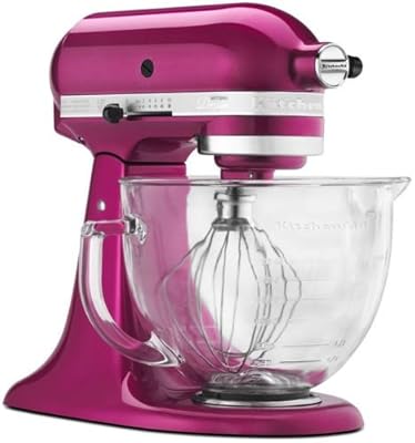 New Kitchenaid Artisan Design Stand Mixer Raspberry Ice Ksm155gbri Cook 4 Cure Gift for Your Family