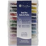 Blue Moon Bead Boutique Bead Box, Multi Color Silver Lined Seed Beads