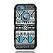 iPhone 6S Case, Tribal Hybrid Dual Layer Armor Defender Full Body Protective PC Box Case Cover for iPhone 6S, iPhone 6 4.7-inch with 1 Screen Protector and Stylus (Teal Blue)