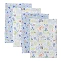 Gerber 4PK Flannel Burp Cloths - Blue