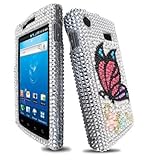Monarch Butterfly With Full Rhinestones Hard Protector Case Cover For Samsu ....