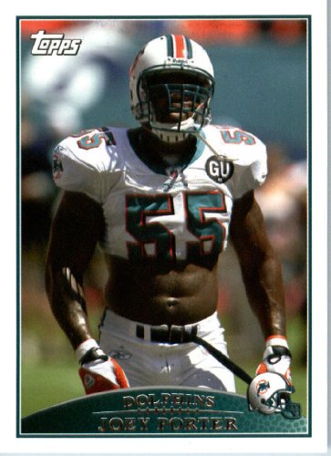 2009 Topps #105 Joey Porter - Miami Dolphins (Football Cards)
