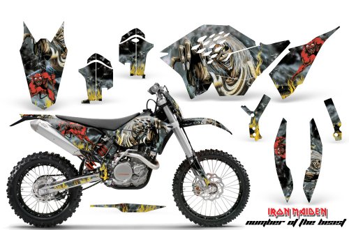 Amr Racing KTM C5 Sx, Exc, MXC Mx Dirt Bike Graphic Kit - 2007-2011: Iron Mai...