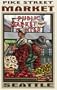 Northwest Art Mall 11" x 17" Poster Pike Street Market Seattle by Paul A. Lanquist