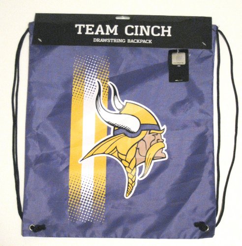 Minnesota Vikings NFL Drawstring Line Cinch Bag Backpack