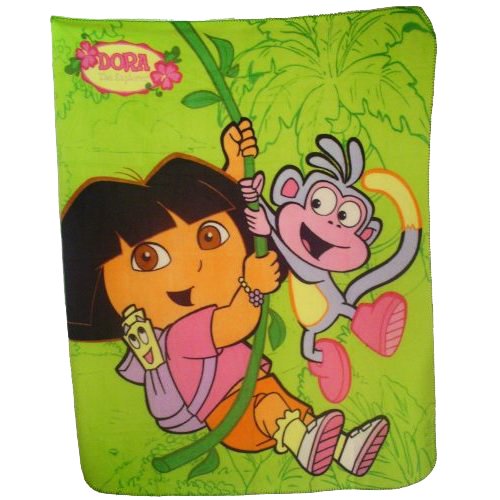 Back to School Saving - Nickelodeon Dora Fleece Blanket and Carryout Purse Set