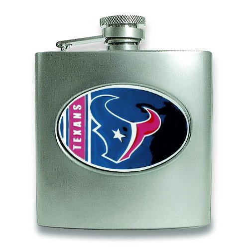 NFL Houston Texans Stainless Steel Hip Flask 6oz