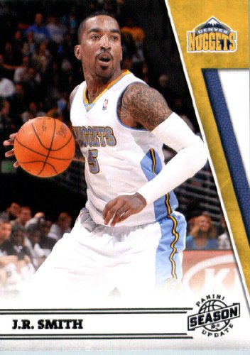 2010/11 Panini Season Update Basketball Card # 134 J.R. Smith Denver Nuggets In a Protective Screwdown Display Case !