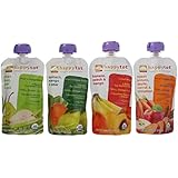 Happy Tot Organic Superfoods Stage 4, 4.22 OZ Baby Food Pouches Variety Pack of 16