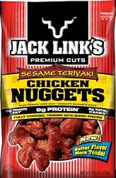 Jack Link's Sesame Teriyaki Chicken Nuggets, 3.65-Ounce Bags (Pack of 8)