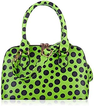 Uttus Polka Dot Seashell Style Candy-colored Messenger Shoulder Tote Bag/ Handbags Purse Pc8606 (green)
