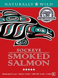 Alaska Smokehouse Sockeye Salmon in a Gift Box, 4 oz