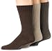 IZOD Men's Multi-Color Casual Cotton Crew Sock 3 Pack, Earth, One Size (Sock size 10-13/Shoe Size 6-12.5)