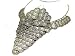 Cascading Antiqued French Coin Brass-Tone 17 Necklace and Hook Earrings Set