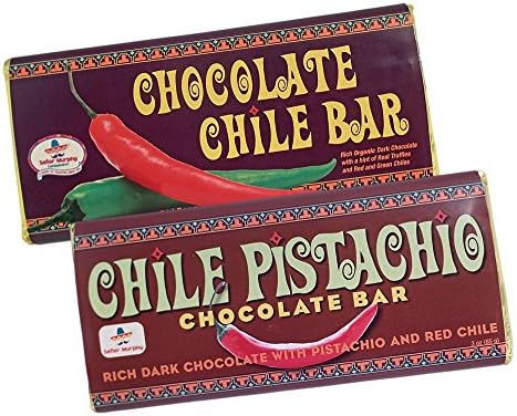 Senor Murphy Chile Chocolate Bar and Chile Pistachio Chocolate Bar Pack of 2