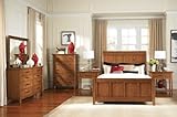 American Drew 903-31XR - Valley Sleigh Bed Bedroom Set