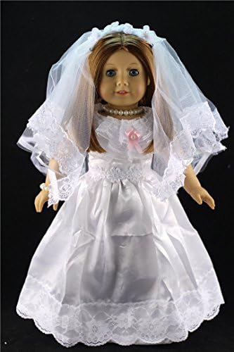 2 Set Beautiful Doll Clothes for 18'' American Girl Wedding Dress Gown