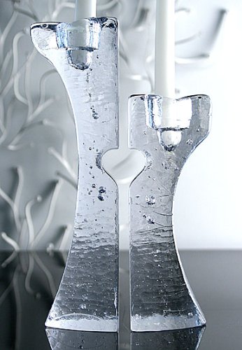 Kosta Boda Connect Candlestick 2 Pc