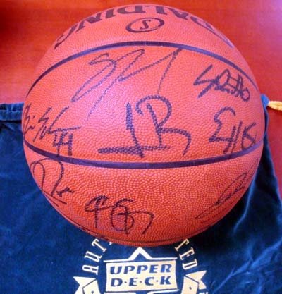 2008 Boston Celtics Team Signed (10 Signatures) Autographed/Hand Signed Official Leather NBA Basketb