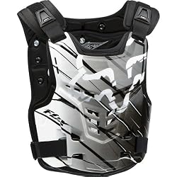 Fox Racing Proframe LC Future Men's Roost Deflector MX/Off-Road/Dirt Bike Motorcycle Body Armor - White/Black
