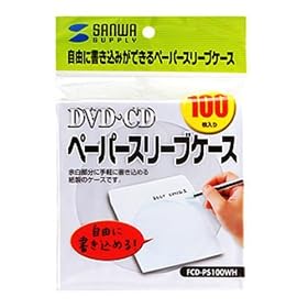 �T�����T�v���C DVD�ECD�y�[�p�[�X���[�u�P�[�X�i�z���C�g�j FCD-PS100WH
