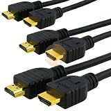HDMI M / M Cable 3-Pack Set, 6 FT / 2M