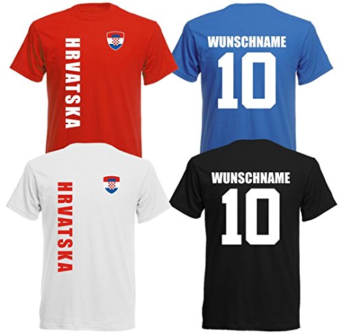 11 x Kinder T-Shirt Trikot Look – MINI EM 2016 – Kroatien