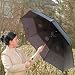 Windproof Umbrella Black Won't Turn Inside Out
