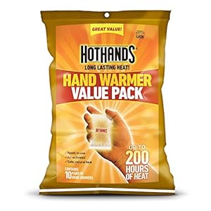 HotHands Hand Warmers 10 Hours Heat Each-Individually Packed, ( Manufactured 2015)-20 Pairs of Hand Warmers and 4 of The Cura Back Warmers