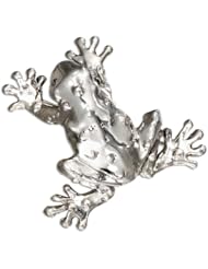 Sterling Silver Speckled Frog Pin