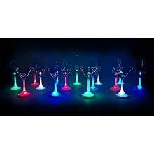 Fortune ProductsLG-6004 Lighted Champagne Real Glass, 2" Diameter x 10.3" Height, 10oz Capacity (Pack of 4)