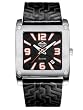 Harley Davidson Men's Leather Strap Square Watch 76B145