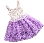 Girls Lace Cotton Flower-Girl Dress/Party Dress 