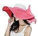 Kaisifei Bowknot Casual Straw Women Summer Hats Big Wide Brim Beach Hat