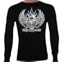 Custom Choppers Thermal Shirt, X-Large, Black
