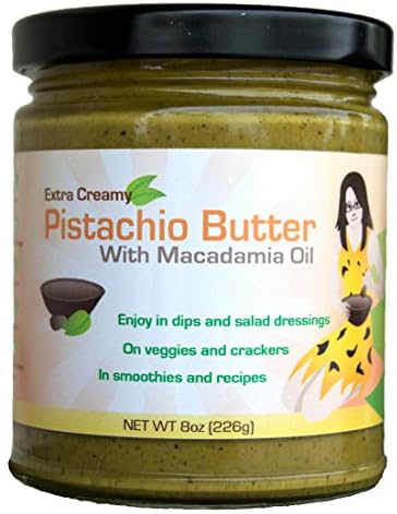 Pistachio Butter with Macadamia Oil, Raw, Extra Creamy