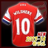 ◆ 海外 大人用 サッカーユニフォーム 大人用 半袖 13-14モデル◆ アーセナル HOME #10 ジャック ウィルシャー HQH-370-2014