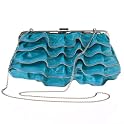 Angie & Lola Clutch with Zippers - Turquoise