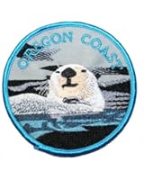 Oregon Coast Sea Otter Animal Travel Souvenir Embroidered iron on Patch