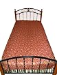 Red Gold Kashmir Pashmina Bedspreads Indian Bedding Twin Size Bed Throw