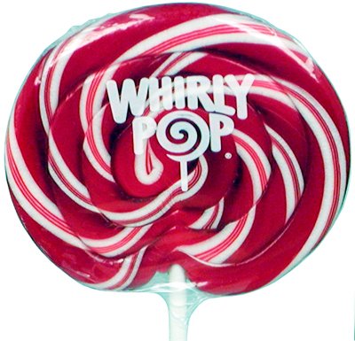 Christmas Whirly Canes Swirl Pops [24CT Display] by Adams & Brooks
