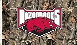 ARKANSAS RAZORBACKS 3 Ft. x 5 Ft. flag w/grommets - Realtree Camo Background