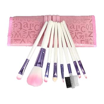 Set A Shopping Price Drop Alert For 8pcs Pro Pink Make up Brushes Set with Case