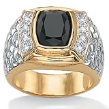 Men's Onyx 18k/Sterling Silver Ring