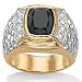 Men's Onyx 18k over sterling silver Ring