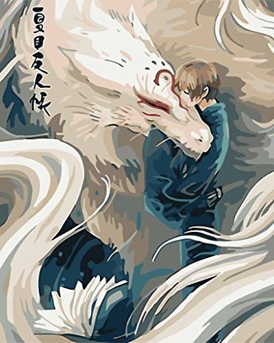 DIY Fans® New Paint by Number Kits for Adults Kids - Natsume 16x20 inch Linen Canvas without Wooden Frame